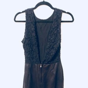 NIGHTCAP Black Backless Faux Leather Dress Size 2